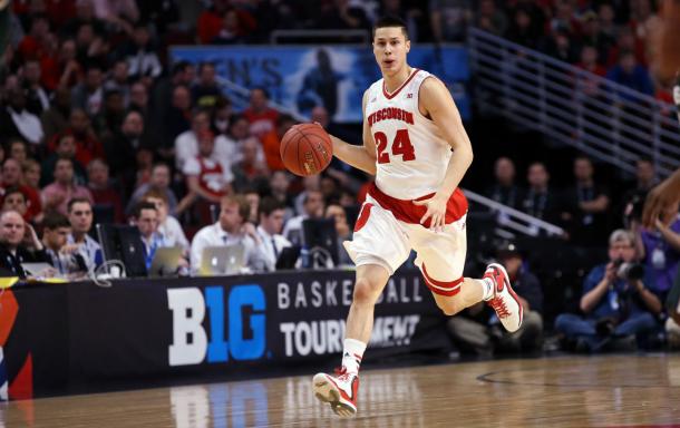 Wisconsin point guard Bronson Koenig will be essential to any run the Badgers go on this March. (Photo credit: AP)