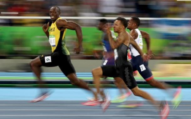 It's not the first time Bolt has cruised home.. | Image source: The Telegraph