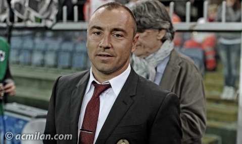 El protagonista del día, Brocchi ha debutado como técnico del AC Milan. | Foto: acmilan.com