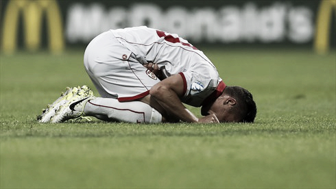 Babunski se lamenta de una jugada fallida | Foto: UEFA.com