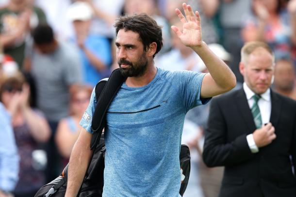 Disappointment for Baghdatis after his campaign ends despite giving it his all. Photo: Getty