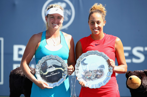 Keys and Vandeweghe after last year's final in Stanford | Photo: Ezra Shaw/Getty Images North America