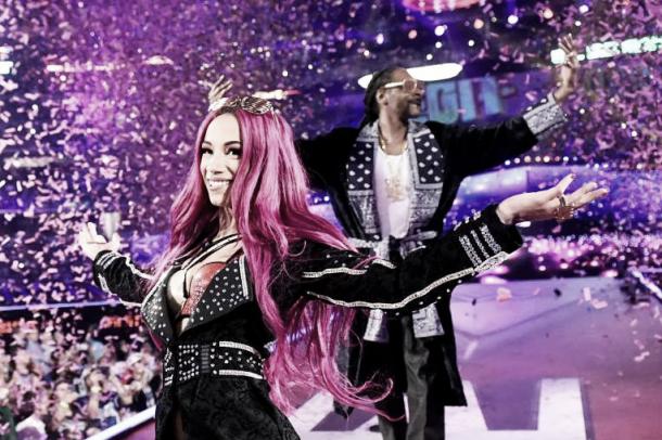 Banks' WrestleMania entrance was one of a true star. Photo- What Culture