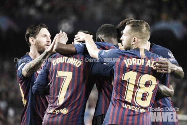 El Barça sigue sumando de tres en tres | Foto: Noelia Déniz - VAVEL