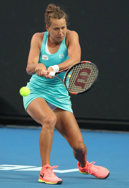 Barbora Strycova was excellent on her own serve today | Photo: Scott Barbour/Getty Images AsiaPac