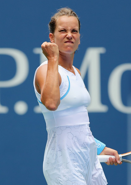 Barbora Strycova put up an extremely tough fight today | Photo: Elsa/Getty Images North America