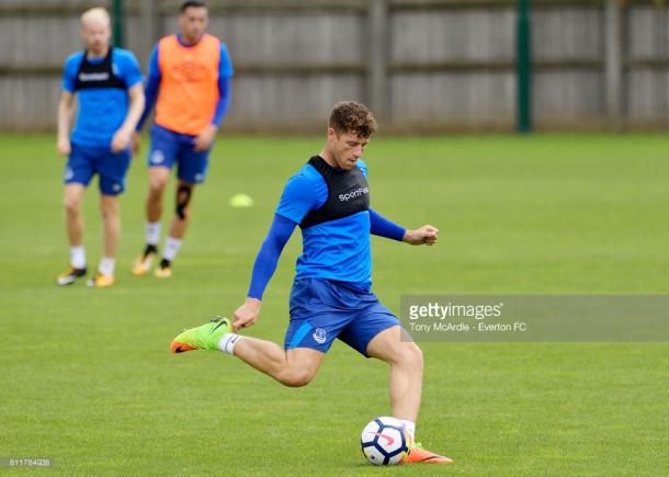 Ross Barkley in training for Everton. Source | Getty Images.