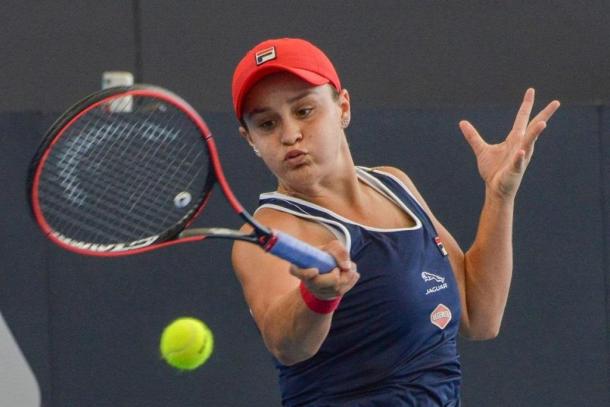 Barty played her best match of the week/Photo: Brenton Edwards/AFP via Getty Images