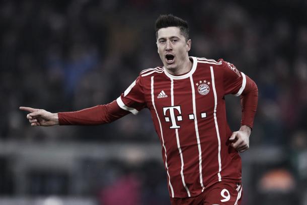 Como siempre, Lewandowski anota para el Bayern | Foto: @FCBayernES