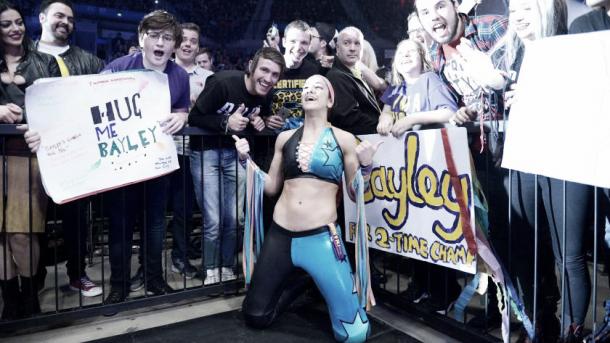 Fans may have to wait for Bayley's call-up. Photo- WWE.com