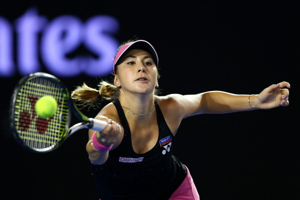 Belinda Bencic in action against Maria Sharapova at the Australian Open | Photo: Cameron Spencer/Getty Images AsiaPac