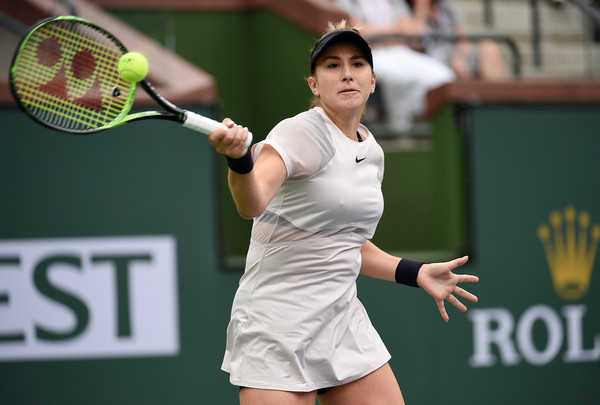 Belinda Bencic outstandingly fought back to send the match into a decider | Photo: Kevork Djansezian/Getty Images North America