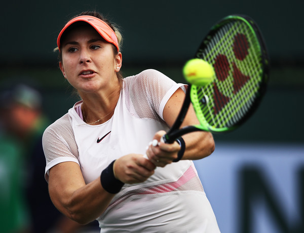 Belinda Bencic's last tournament was the BNP Paribas Open, where she had an encouraging run | Photo: Adam Pretty/Getty Images North America