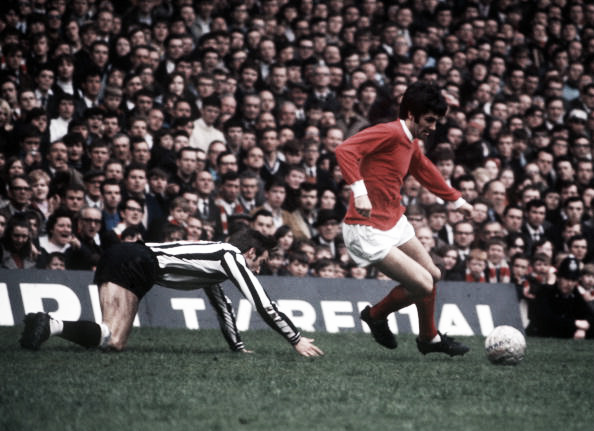 The genius George Best, doing what he did best - 'taking the mick' (Photo: Bob Thomas / Getty Images)