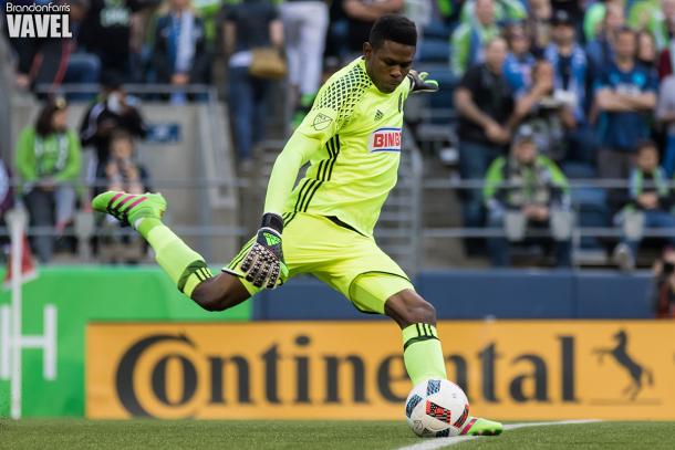 Philadelphia goalkeeper, Andre Blake is expected to have a busy night on Sunday. 