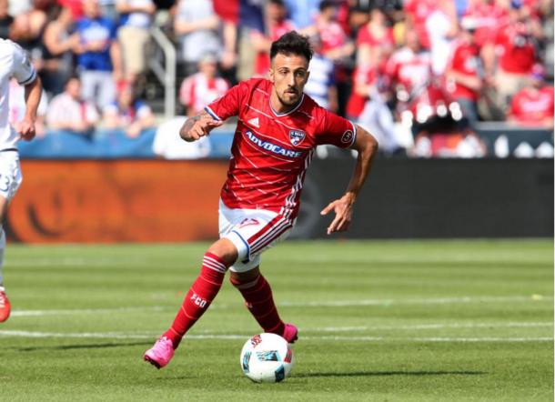 FC Dallas forward Maximiliano Urruti (above) will look to add to his goal tally on Sunday. Photo credit: USA Today Images