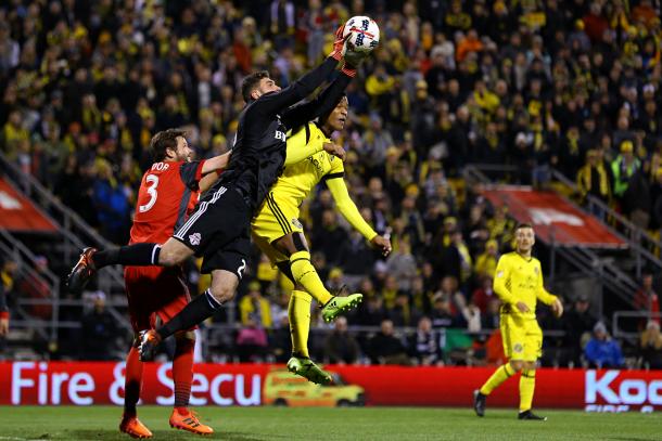 Alex Bono was the best player for Toronto FC in the first leg | Source: torontofc.ca