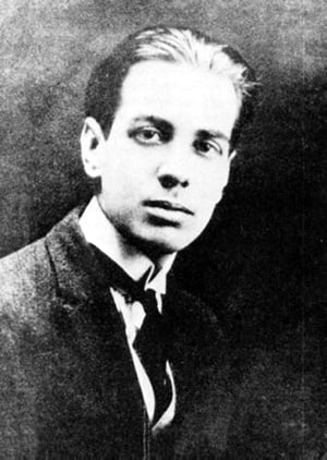 Borges en el año 1921. Fuente: Wikimedia Commons.