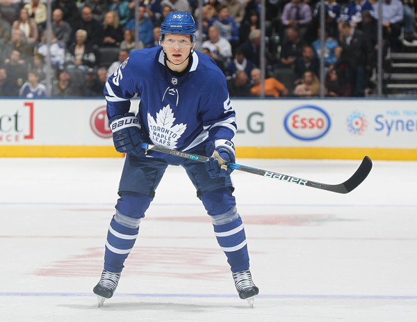 After spending most of the season with the big club, Andreas Borgman was sent down to the AHL earlier in February, joining several fellows Swedes with the Marlies. Photo: Claus Andersen/Getty Images