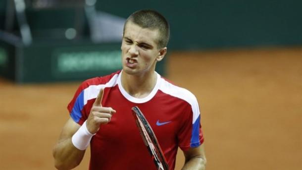 Borna Coric has come up big from Croatia before. Photo: Daviscup.com