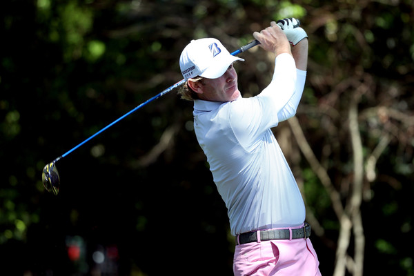 Snedeker hits a drive in Augusta. Photo: Andrew Redington/Getty Images