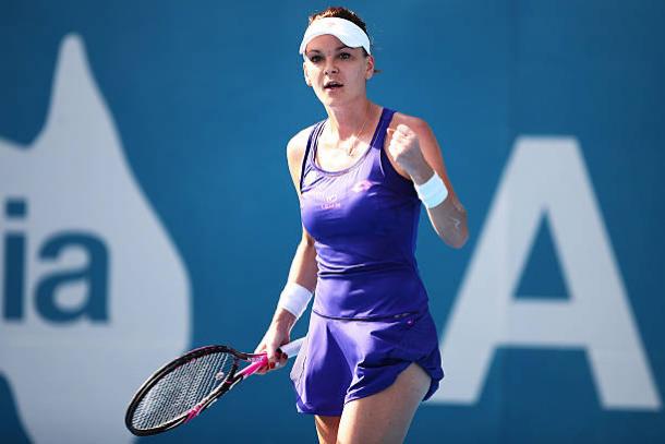 Agnieszka Radwanska in action in Sydney (Getty/Brendon Thorne)