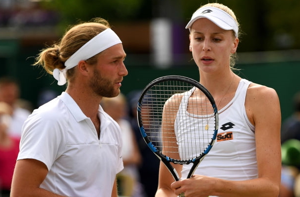 Photo: Shaun Botterill/Getty Images-Liam Broady with his sister Naomi Broady.