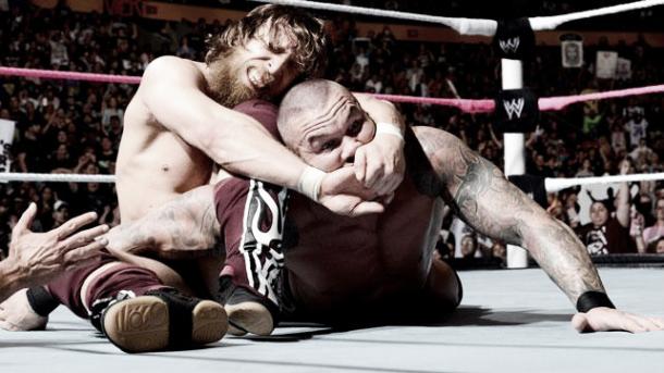 Both men were on track for a great main event before the dumb finish. Photo: WWE.com