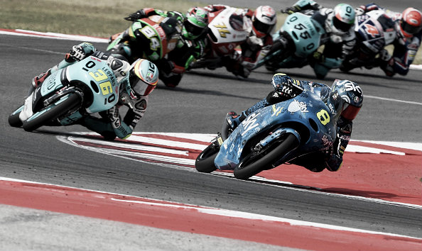 Bulega had a strong start to the Moto 3 race | Photo: Mirco Lazzari/gp/Getty Images