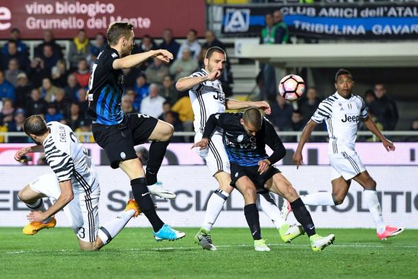 Momento del gol del empate bianconero | Foto: Juventus