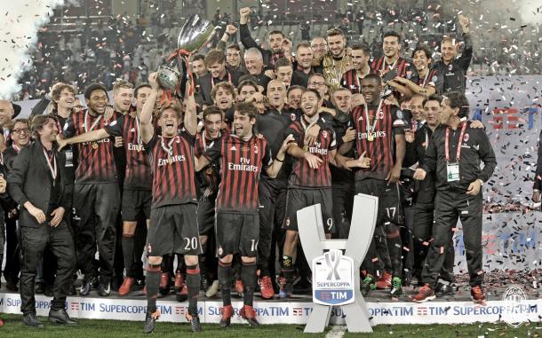 Il Milan ha vinto la Supercoppa italiana 2016 - twitter milan