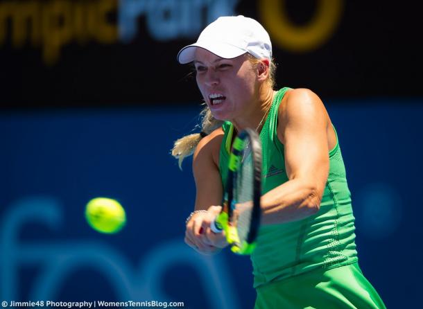 Caroline Wozniacki crashes out in the quarterfinals | Photo: Jimmie48 Tennis Photography