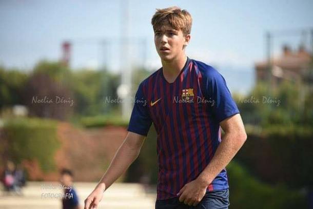 Nico con la elástica azulgrana | Foto de Noelia Déniz, VAVEL