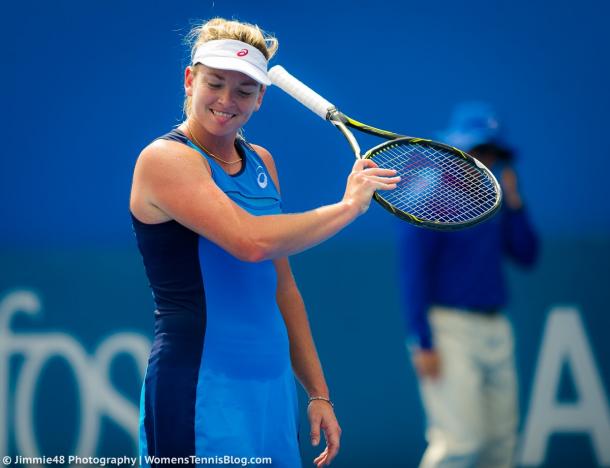 Coco Vandeweghe moves on to the second round after Vesnina retires | Photo: Jimmie48 Tennis Photography