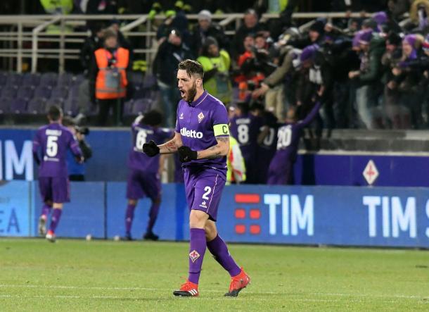 Gonzalo Rodríguez volvió a ser titular | Foto: ACF Fiorentina