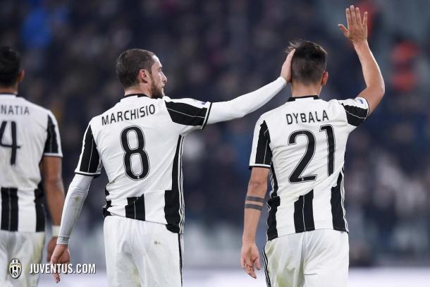 Marchisio y Dybala vieron puerta | Foto: Juventus