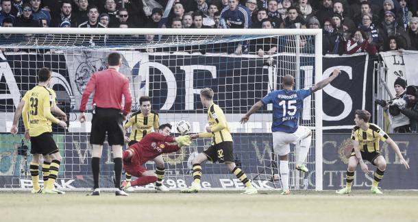 Boyd en el momento de su gol | Foto: Borussia Dortmund