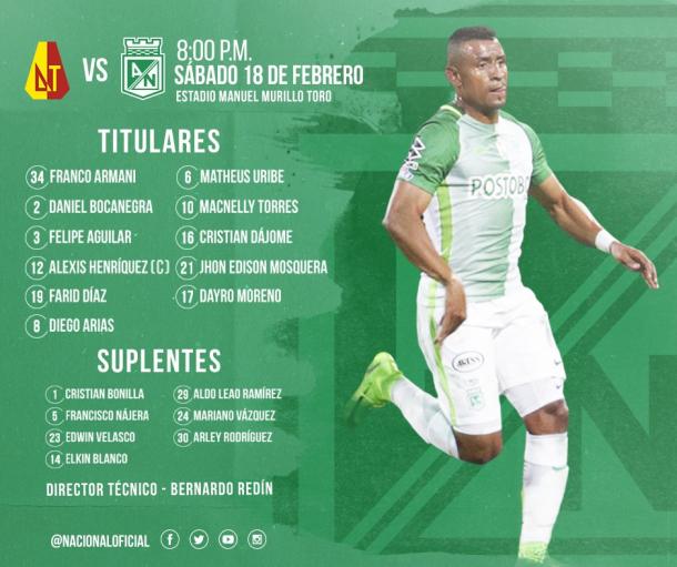 Foto: Atlético Nacional