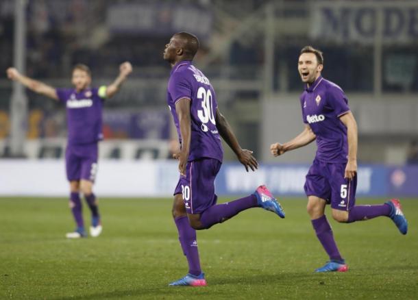Babacar esulta per il gol del 2-0. Fonte: https://twitter.com/Sport_Mediaset?lang=it