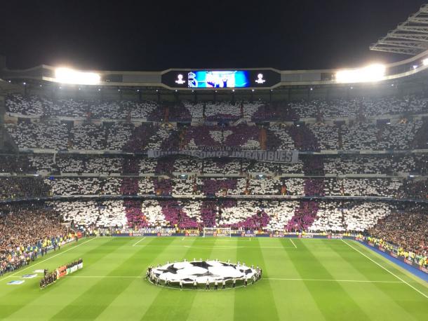 Así lucía el Santiago Bernabéu en la previa. / Foto: realmadrid.com
