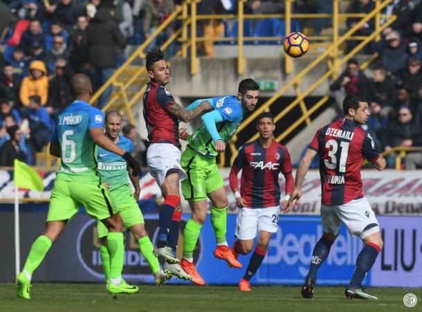 Lance de juego en el Dall'Ara | Foto: Inter