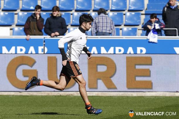 Carlos Soler volvía a la titularidad | Foto: Valencia CF