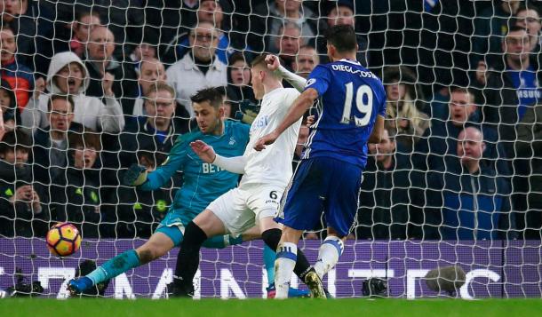 Diego Costa hace el definitivo 3-1 | Foto: Premier League