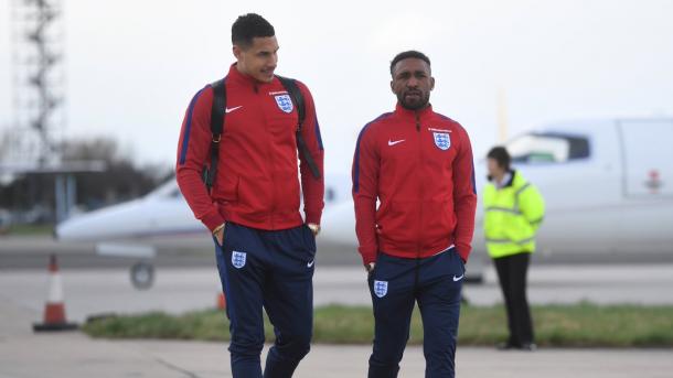 Livermore y Defoe, dos que volvieron a formar parte de Inglaterra luego de un largo tiempo. | Foto: TheFA 