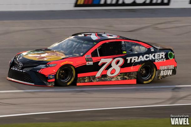 Truex Jr. drives his car.