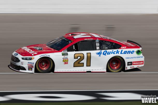 Ryan Blaney drives during the Las Vegas race.