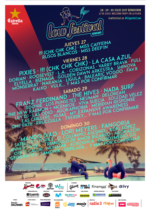 Cartel por días del festival | Foto: Low Festival Benidorm