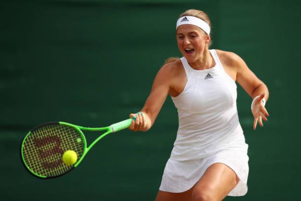 Jelena Ostapenko will look to attack at every single opportunity, just as she does every match (Getty/Clive Brunskill)