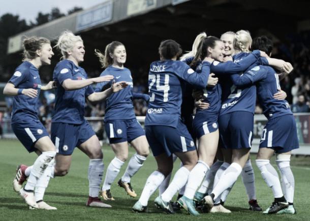 Las "blues" están mucho mejor en Europa y han logrado llegar a semifinales | Foto: Chelsea Ladies