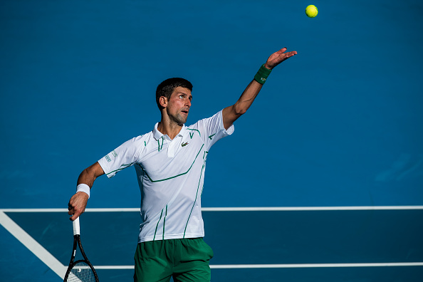 Djokovic in action during his third round match (Photo: Chaz Neill)